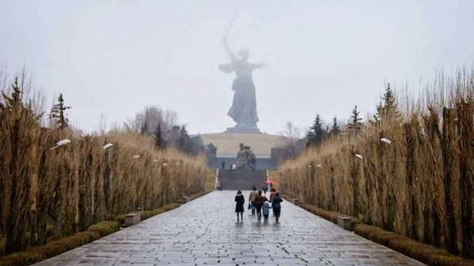 The monument Motherland Calls, Volgograd, Russia - 003